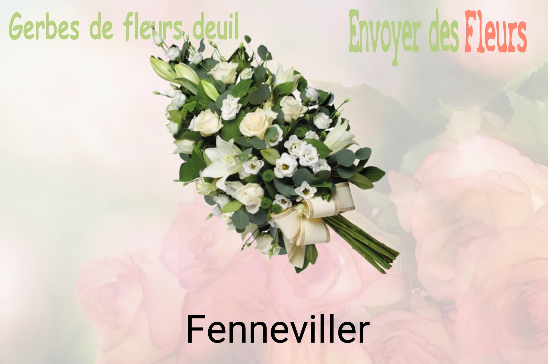 Gerbe de fleurs de deuil livrée à Fenneviller